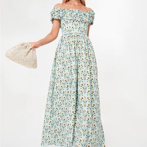 Agua Bendita Diente de Leon Espliego Maxi Dress NWOT Size Medium